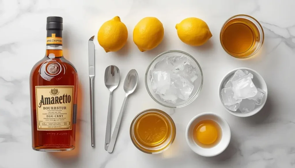  sour amaretto cocktail recipe ingredients