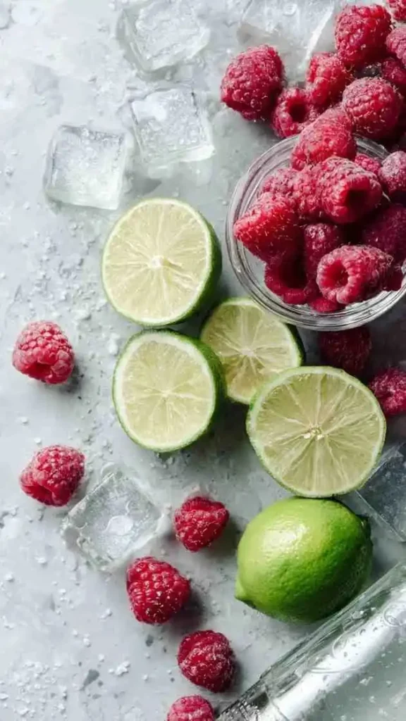 How to make  Keto Sparkling Raspberry Lime Recipe