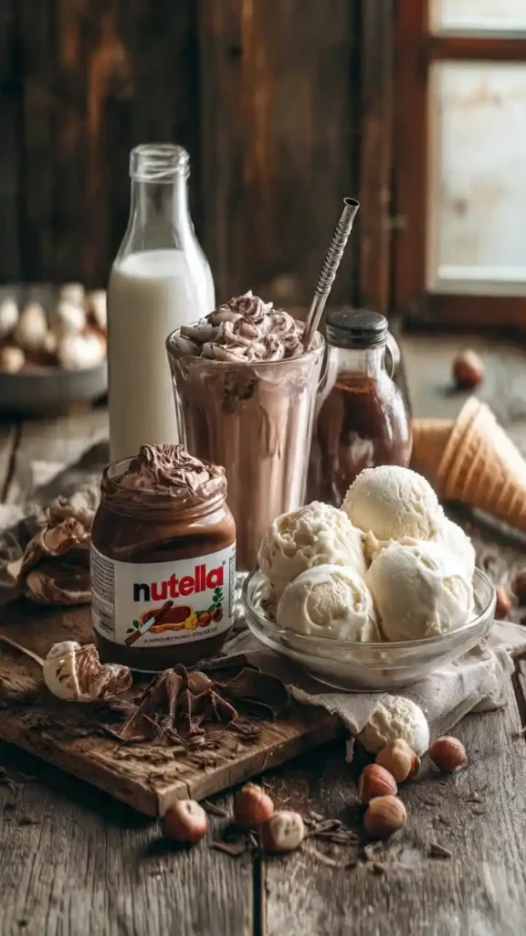 How to make nutella milkshake recipe